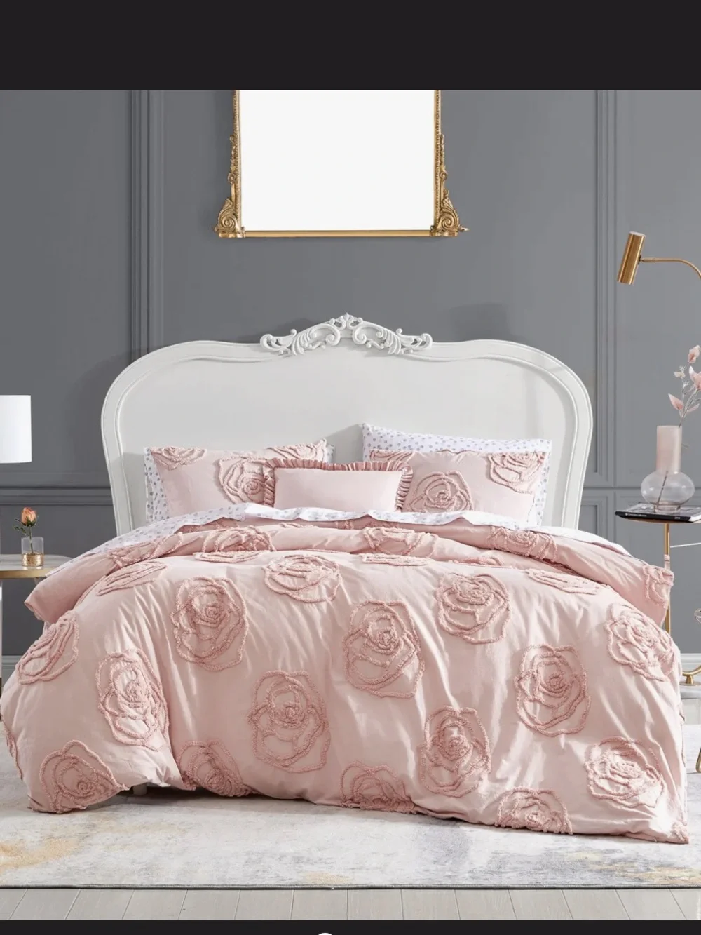 Betsy Johnson Rampling Rose Queen Duvet Cover